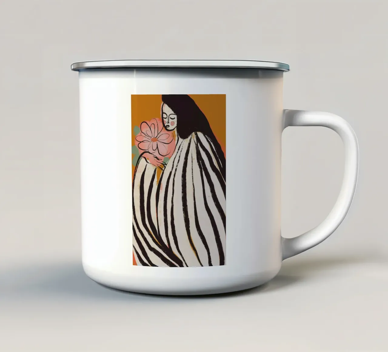 A Silent Moment tazza in smalto da treechild