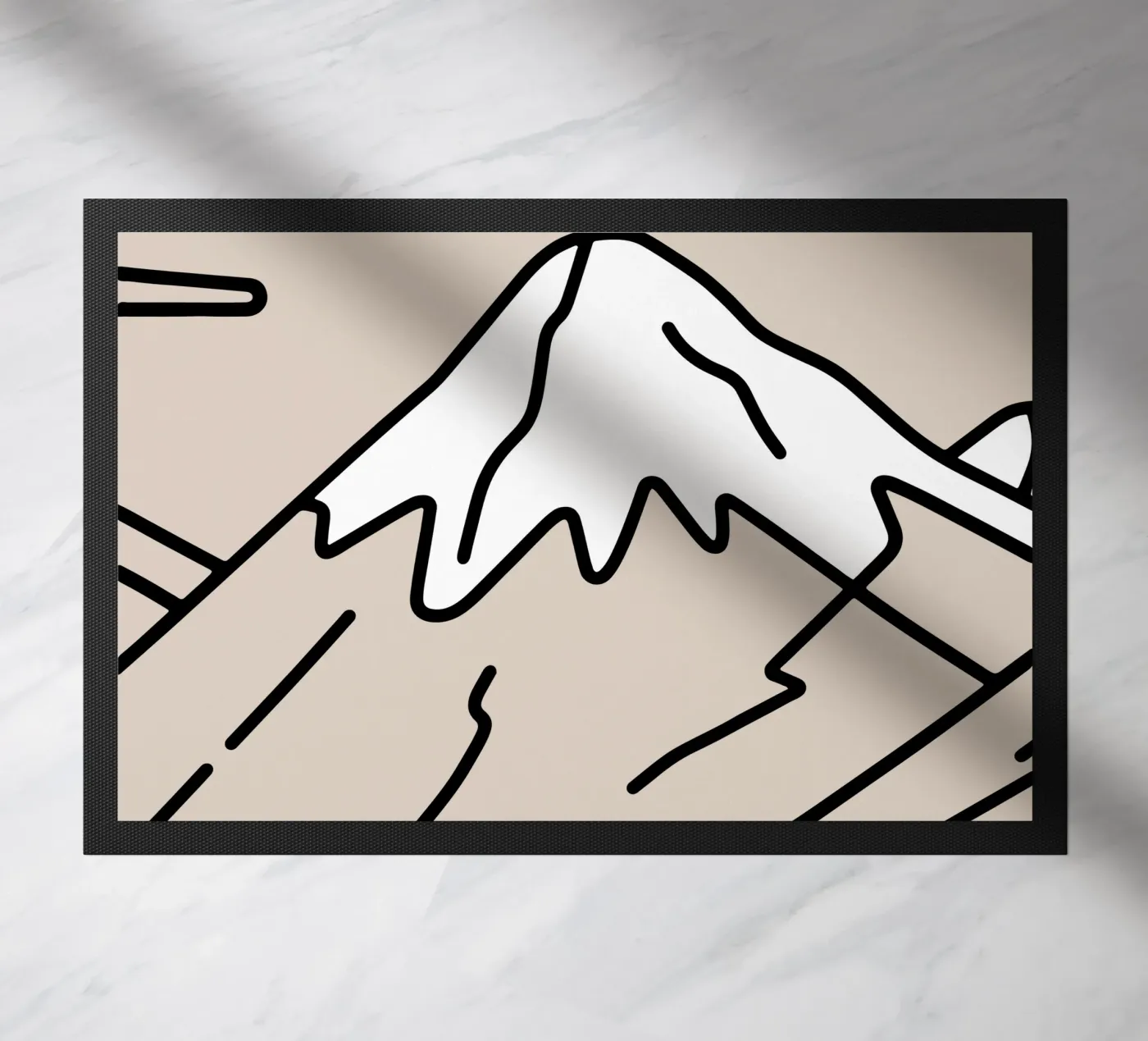 Mountain doormat by knowledge