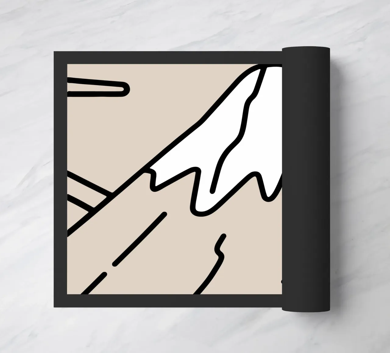 Mountain doormat by knowledge