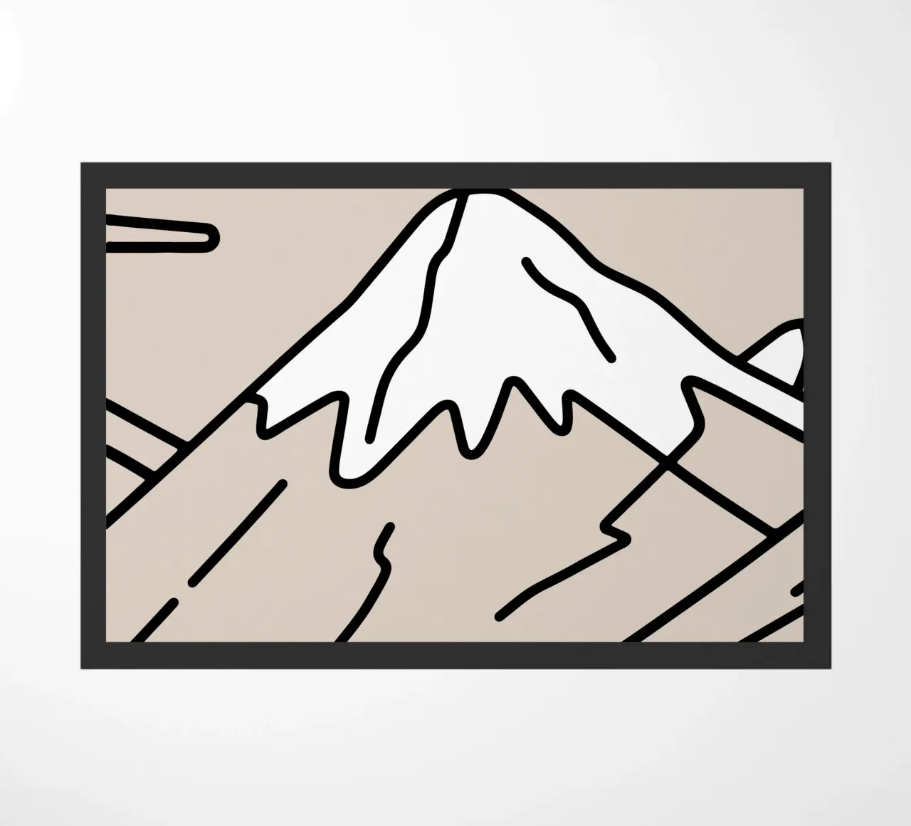 Mountain doormat by knowledge