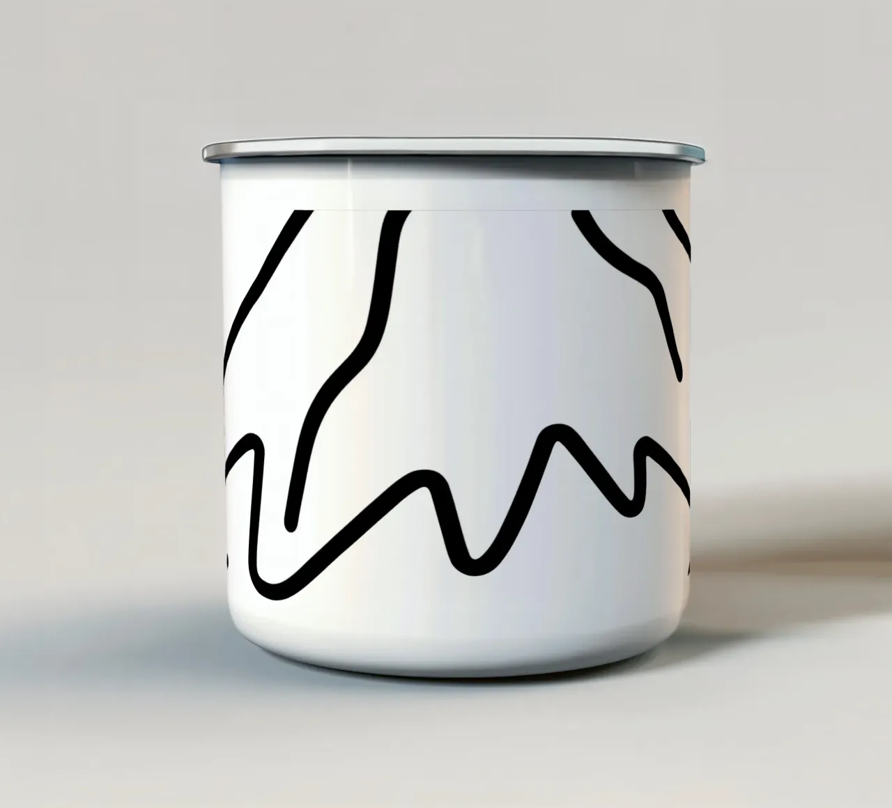Montagna tazza in smalto da knowledge