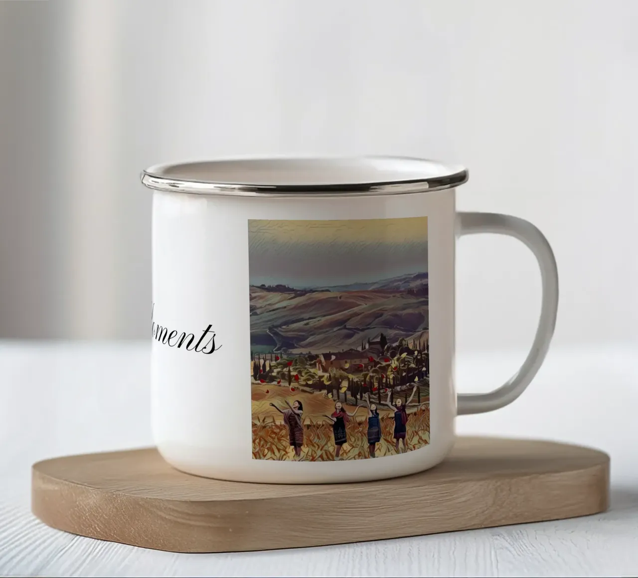 Momenti condivisi tazza in smalto da The Crows Perspective