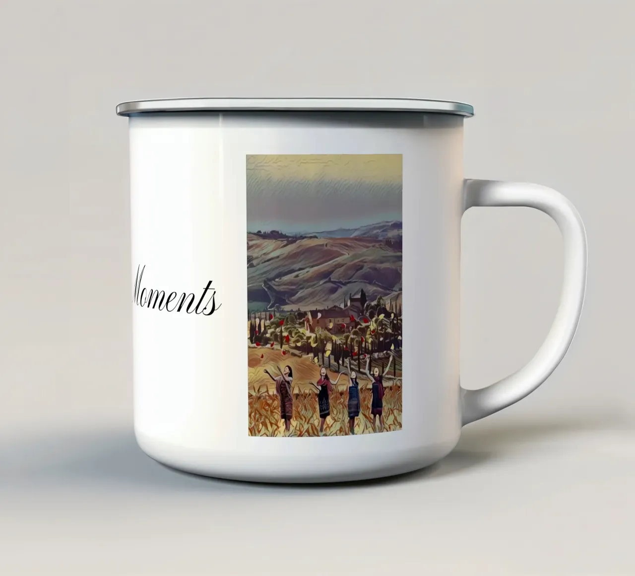 Momenti condivisi tazza in smalto da The Crows Perspective