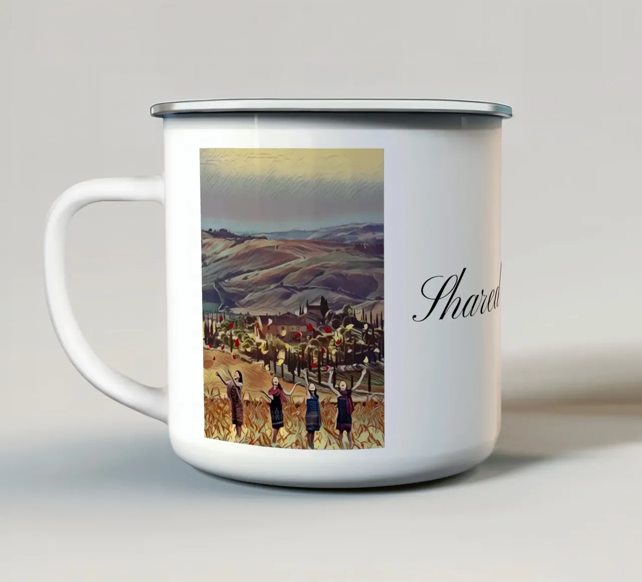 Momenti condivisi tazza in smalto da The Crows Perspective