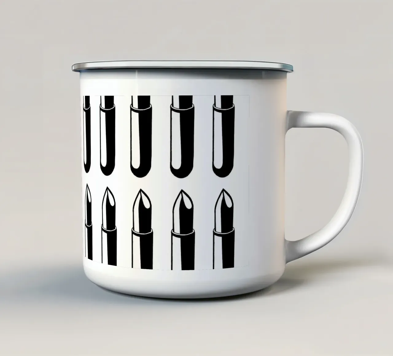 LIPSTICK FEVER tazza in smalto da Grey Aaren
