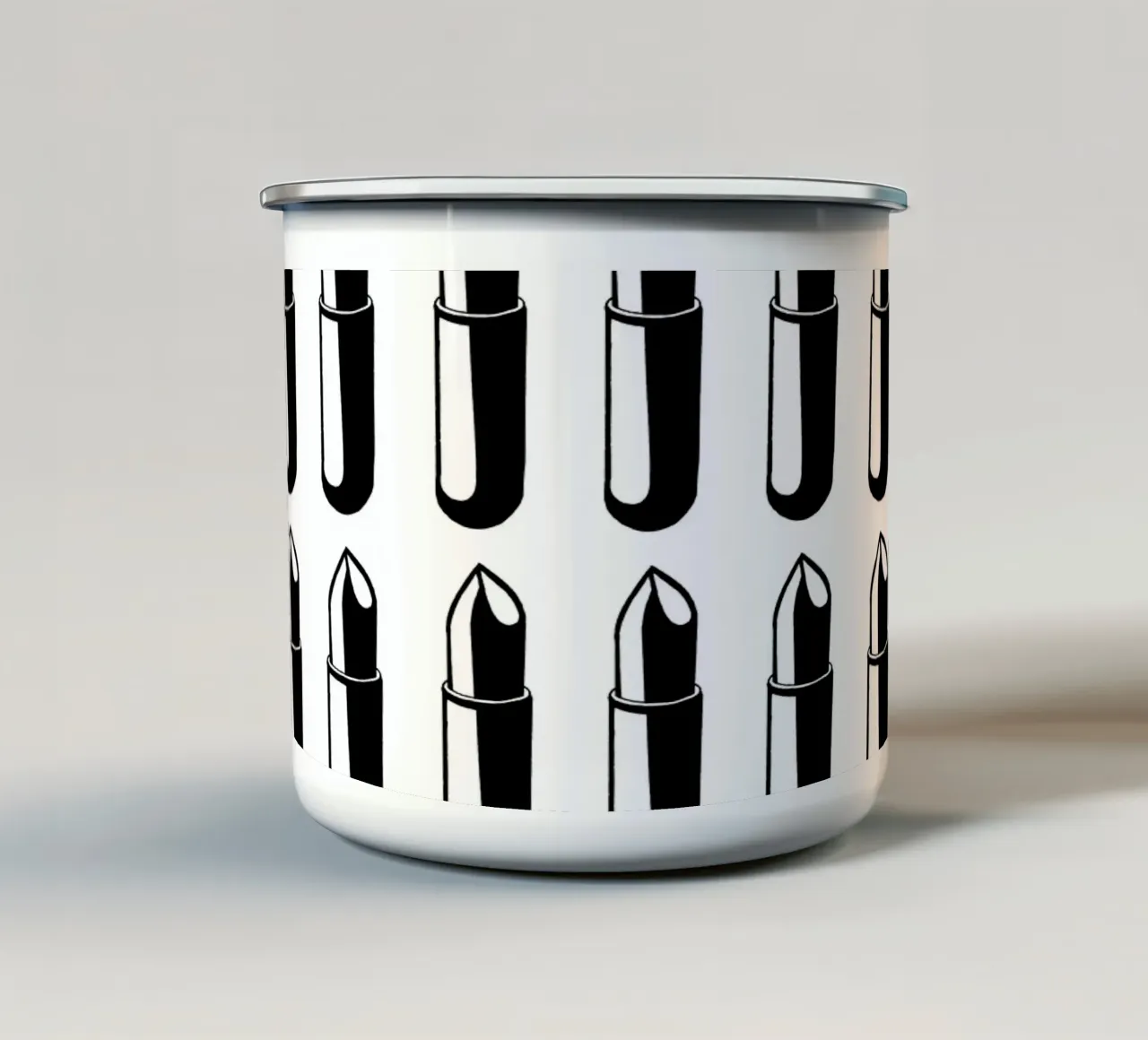 LIPSTICK FEVER tazza in smalto da Grey Aaren