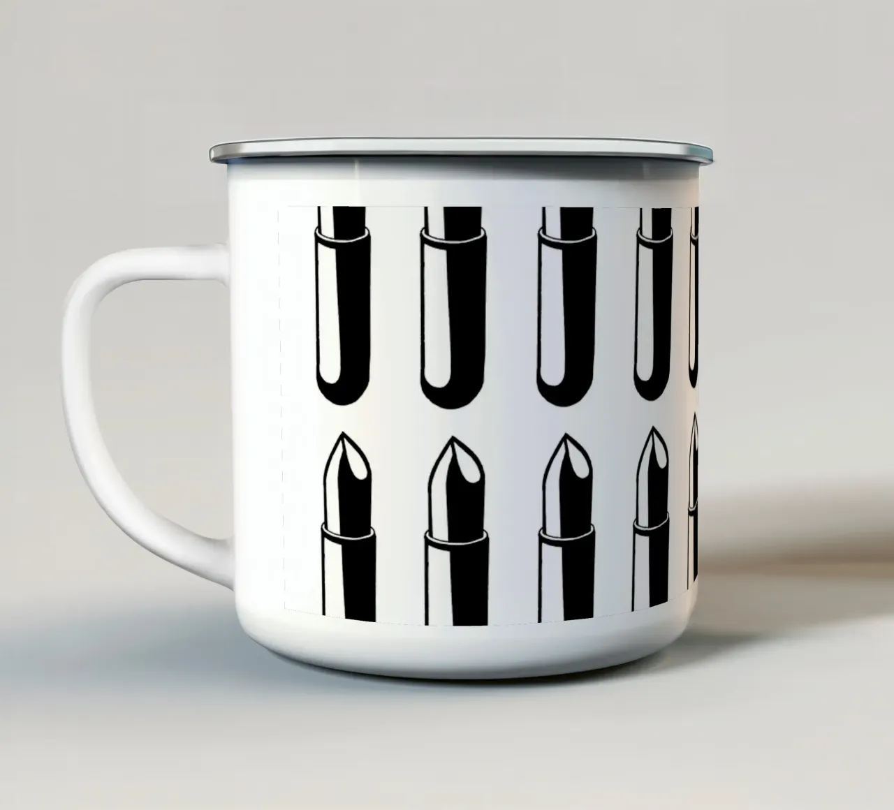LIPSTICK FEVER tazza in smalto da Grey Aaren