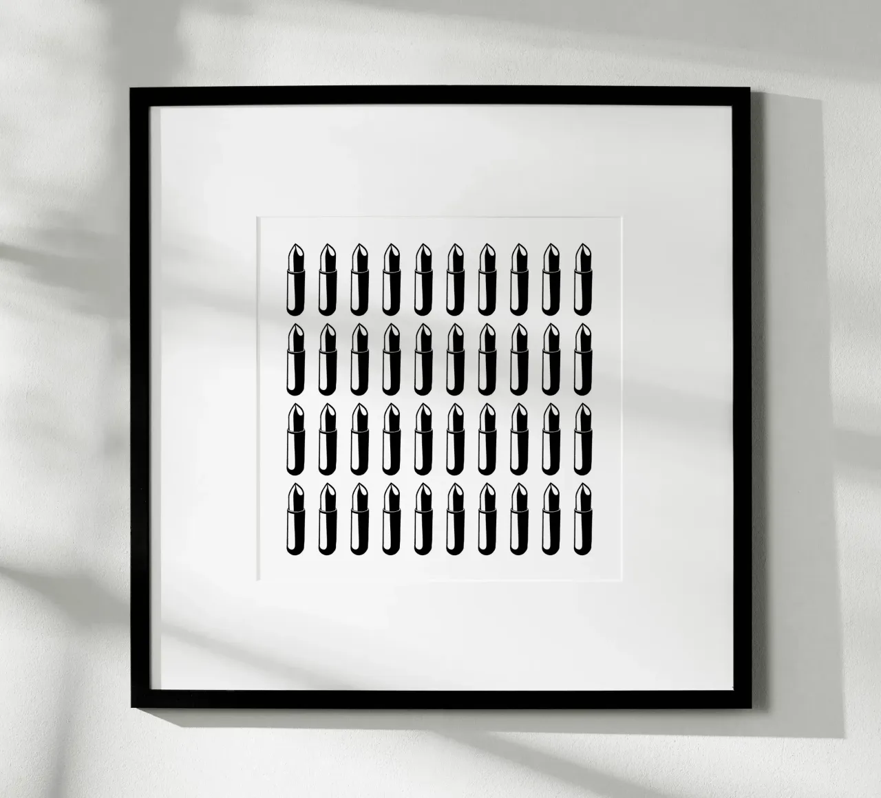 LIPSTICK FEVER poster con telaio in alluminio da Grey Aaren