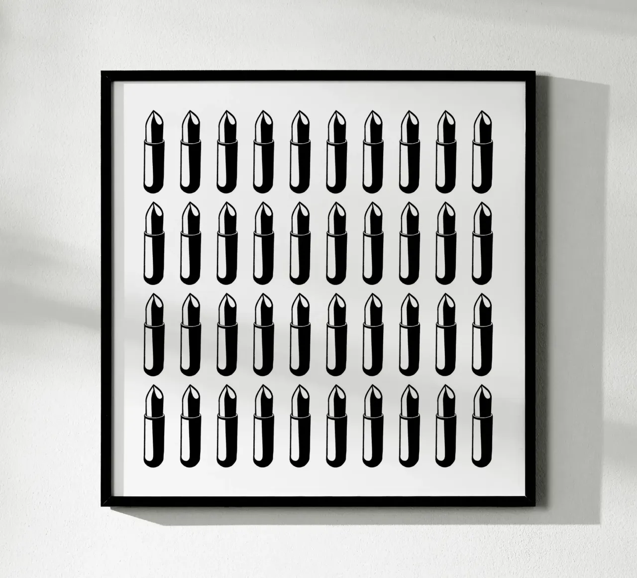 LIPSTICK FEVER poster con telaio in alluminio da Grey Aaren
