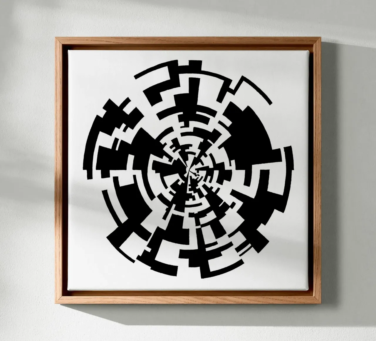 (A)MAZE(D) tela con Cornice a cassetta da Grey Aaren