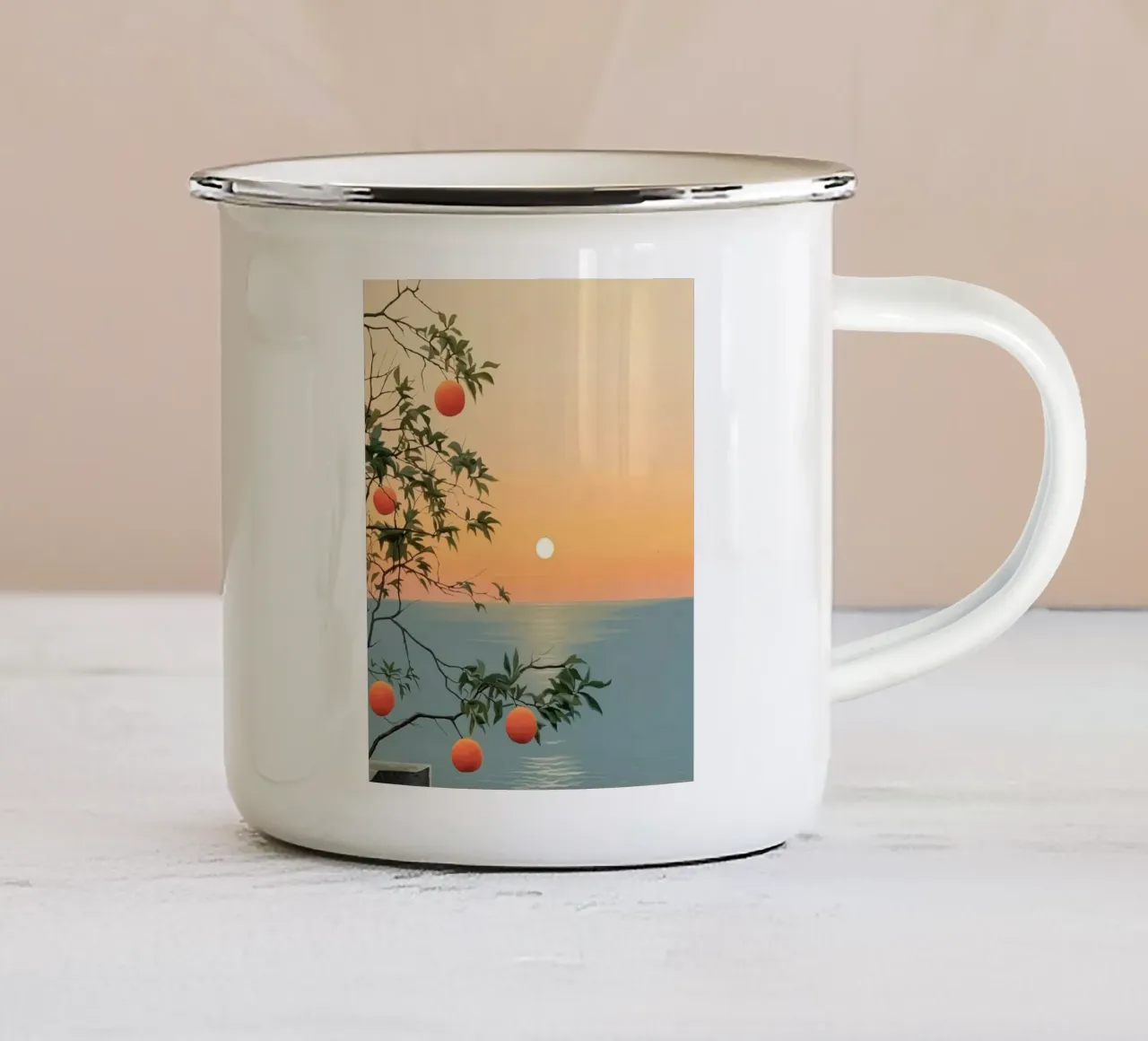 fruit sunset tazza in smalto da Good days