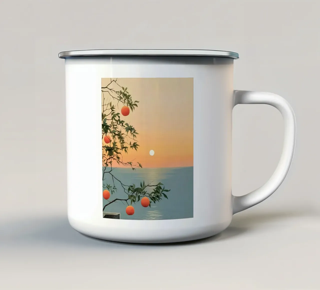 fruit sunset tazza in smalto da Good days