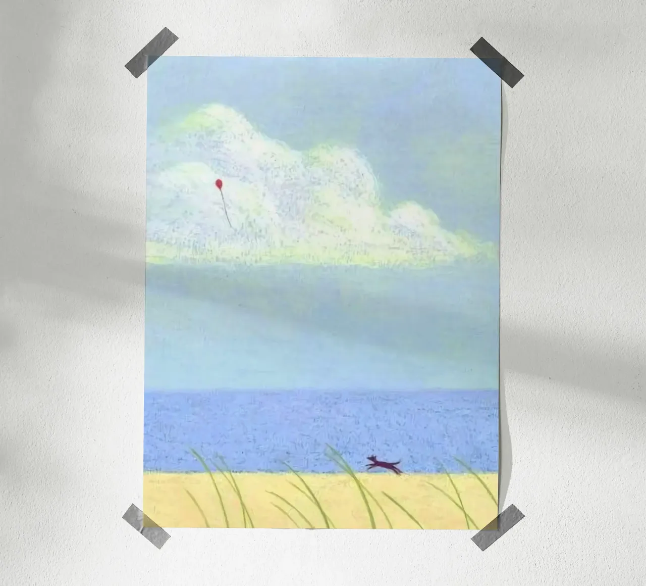 run to balloon poster da lily
