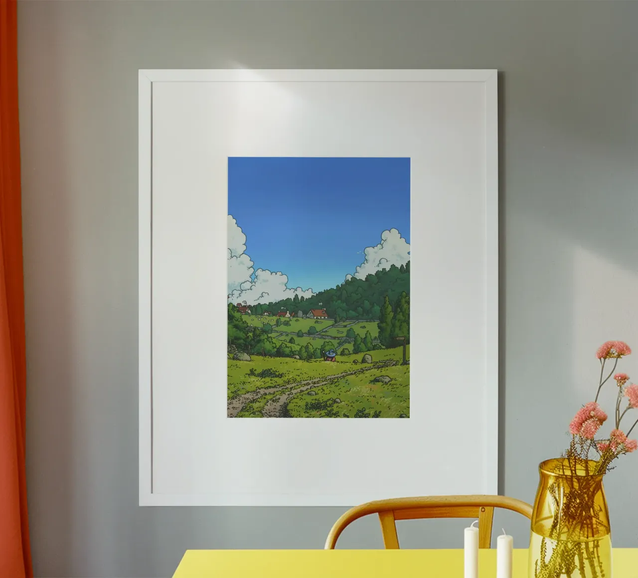 calm peace poster con telaio in plastica da Good days