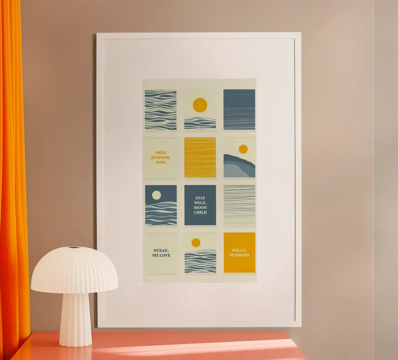 sunset posture poster da Good days