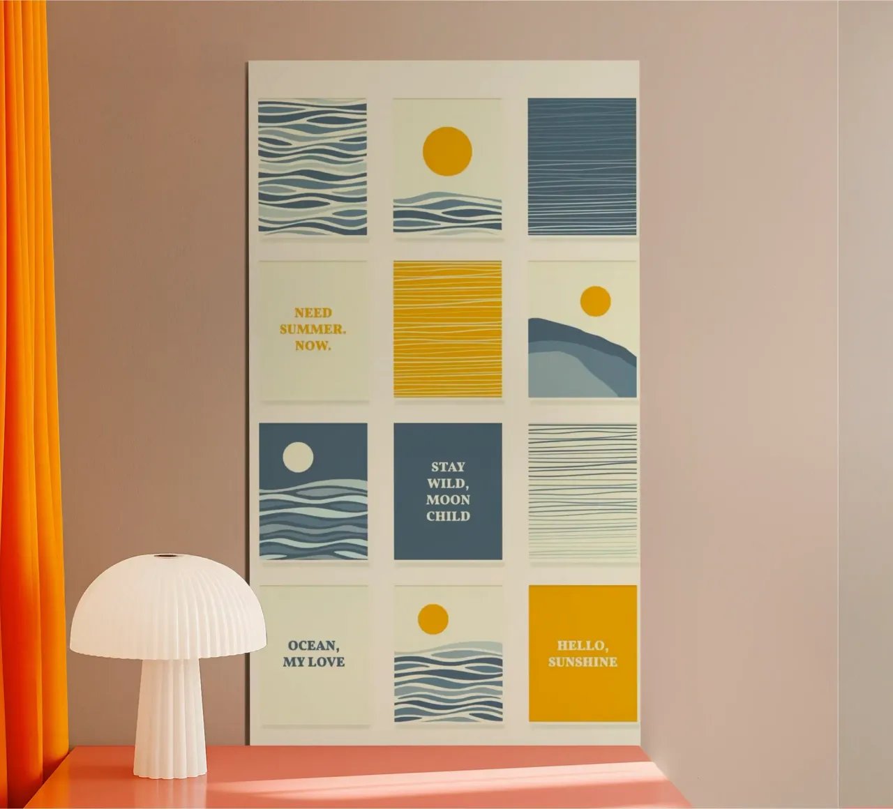 sunset posture poster da Good days