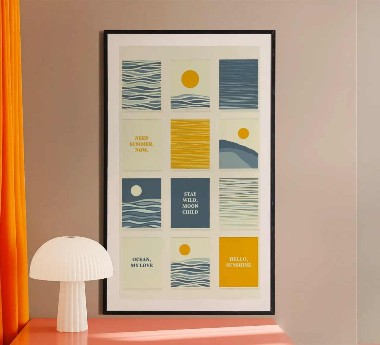 sunset posture poster da Good days
