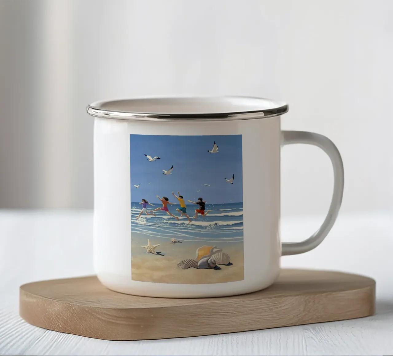 relax beach tazza in smalto da Good days