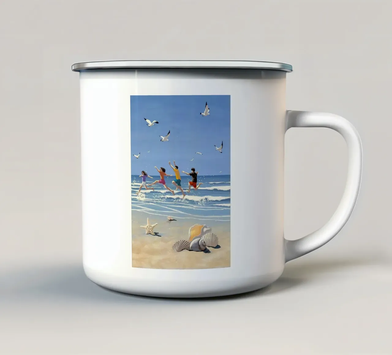 relax beach tazza in smalto da Good days