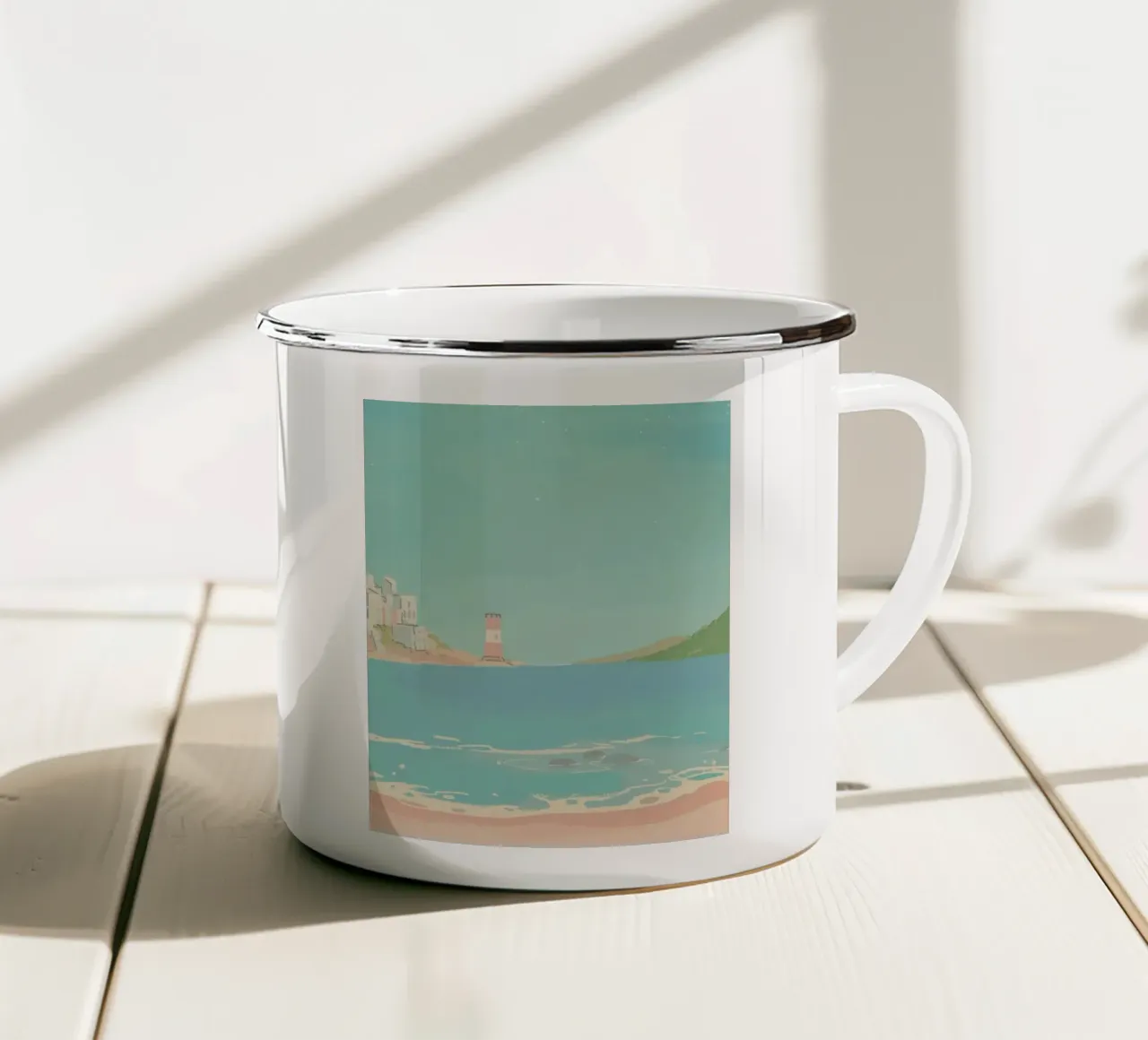 ocean and light tazza in smalto da Good days