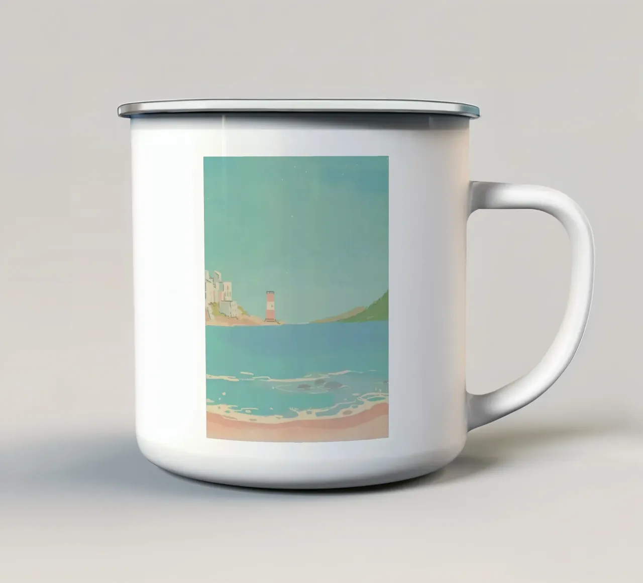 ocean and light tazza in smalto da Good days