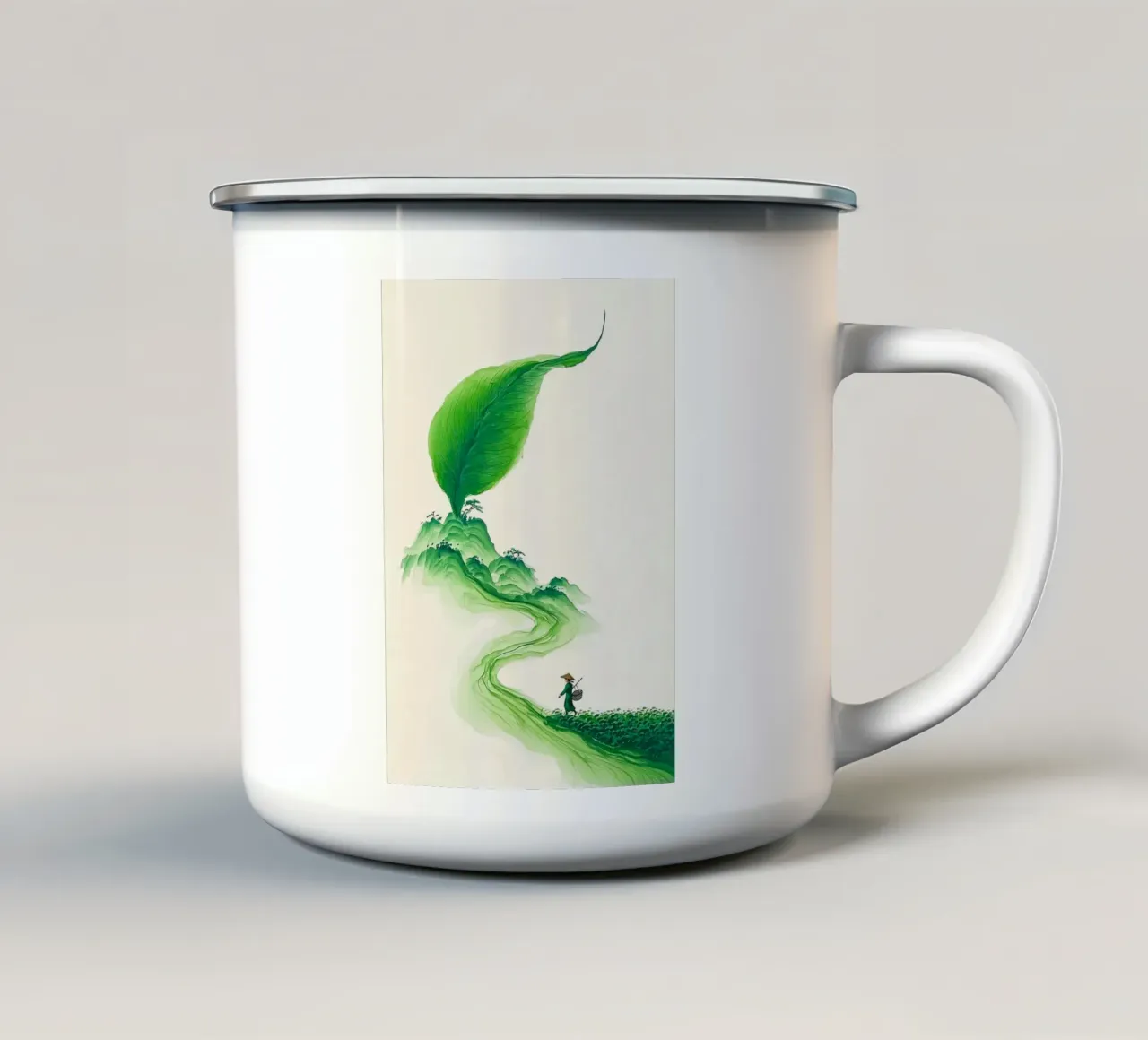 curve green tazza in smalto da Good days