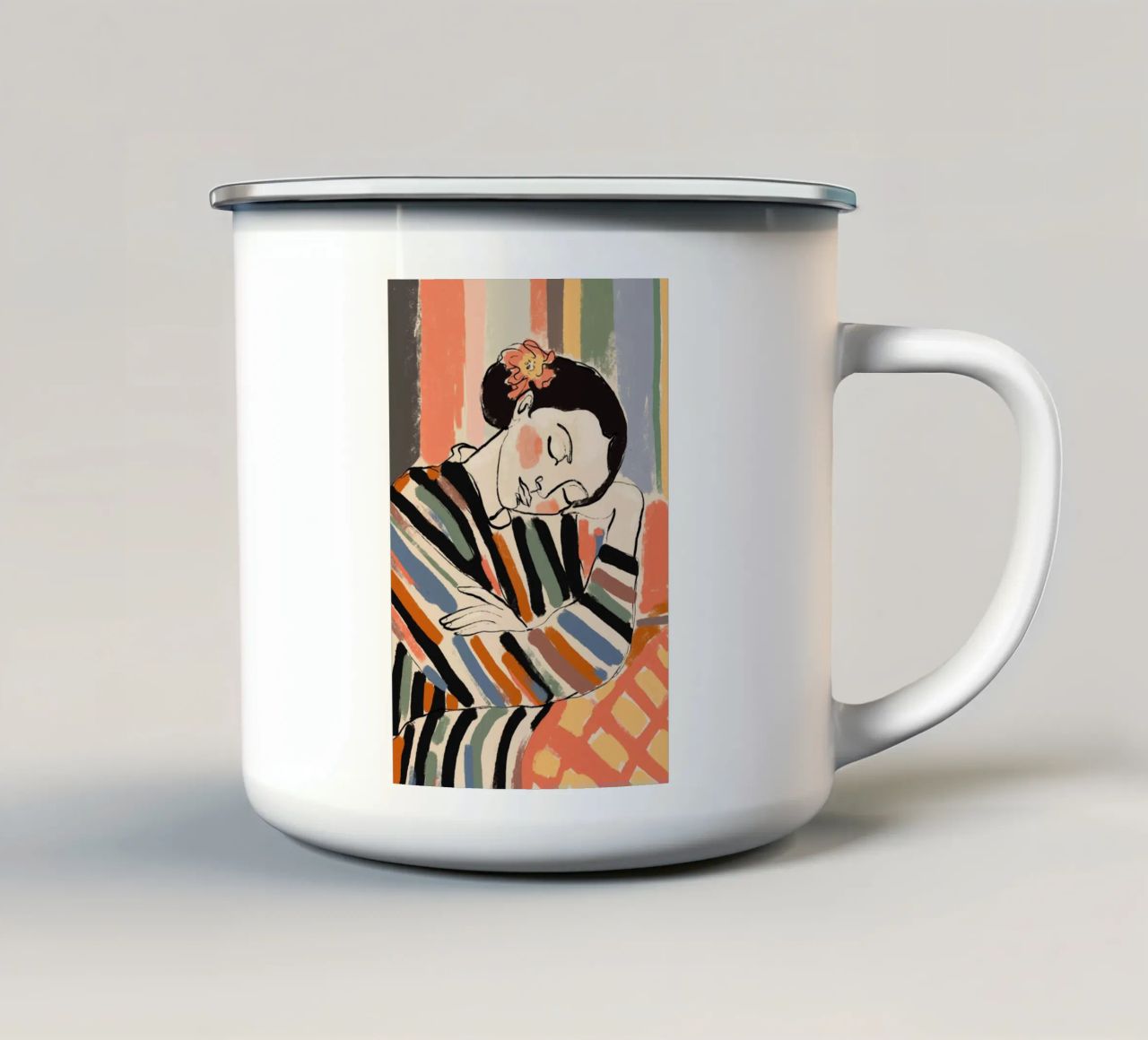 A Short Nap tazza in smalto da treechild