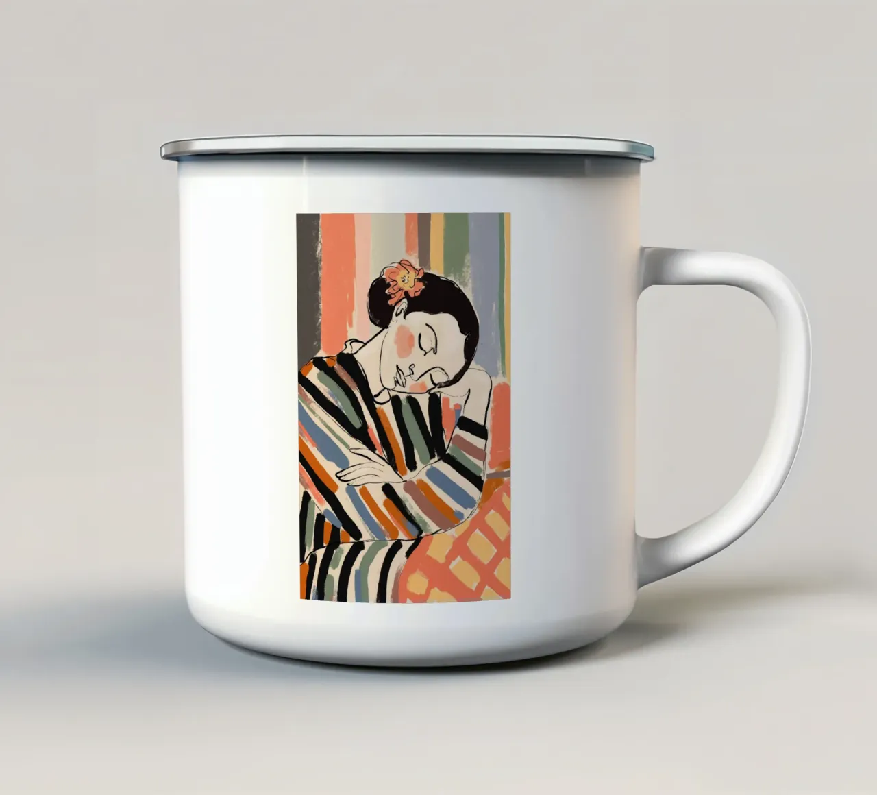A Short Nap tazza in smalto da treechild