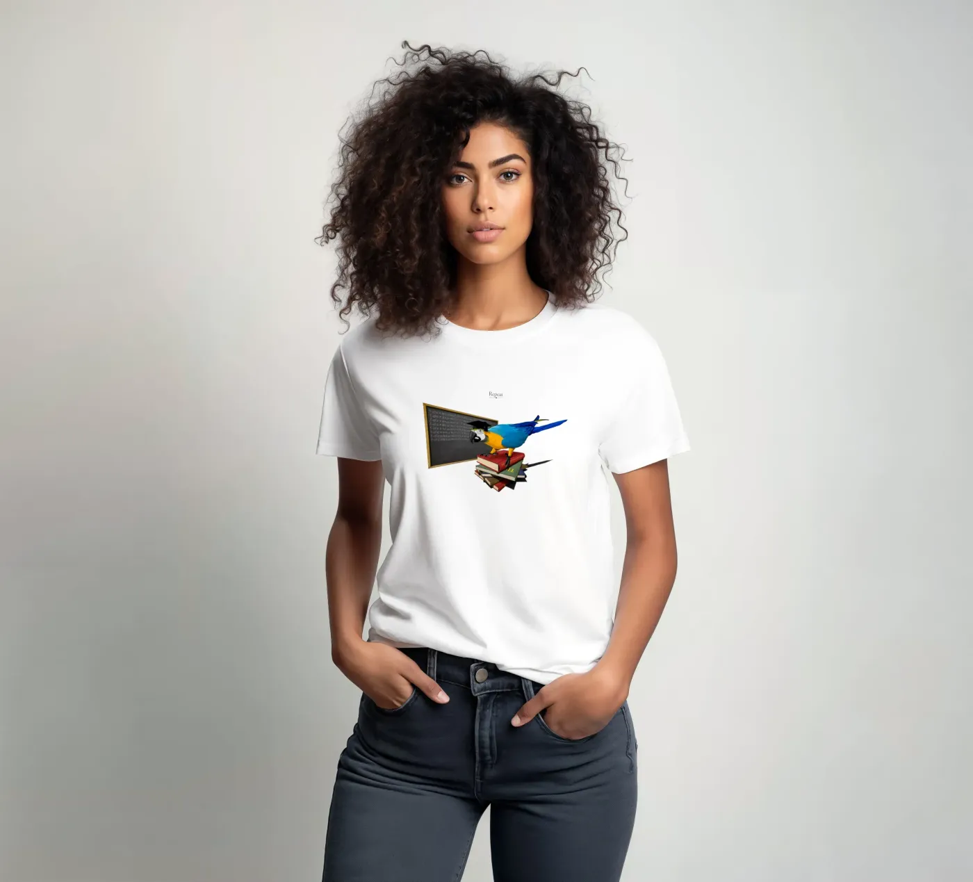 Repeat (Titled) t-shirt da Rob Art | Illustration