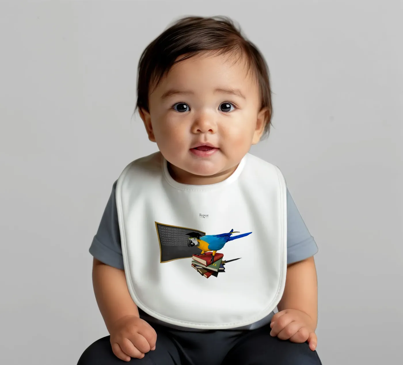 Repeat (Titled) Babylätzchen von Rob Art | Illustration