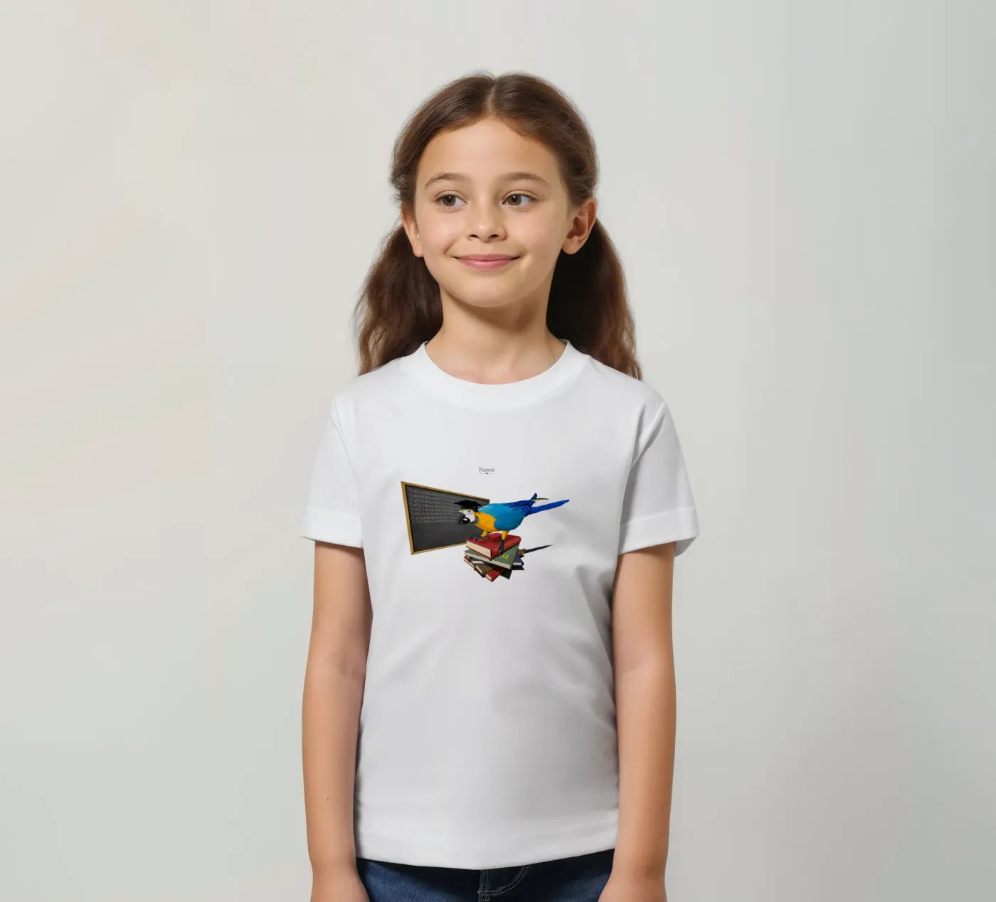 Repeat (Titled) kinder t-shirt van Rob Art | Illustration