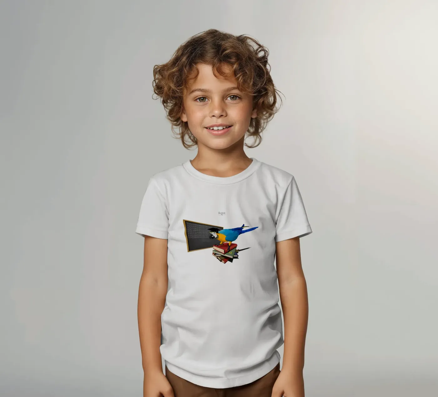 Repeat (Titled) kinder t-shirt van Rob Art | Illustration