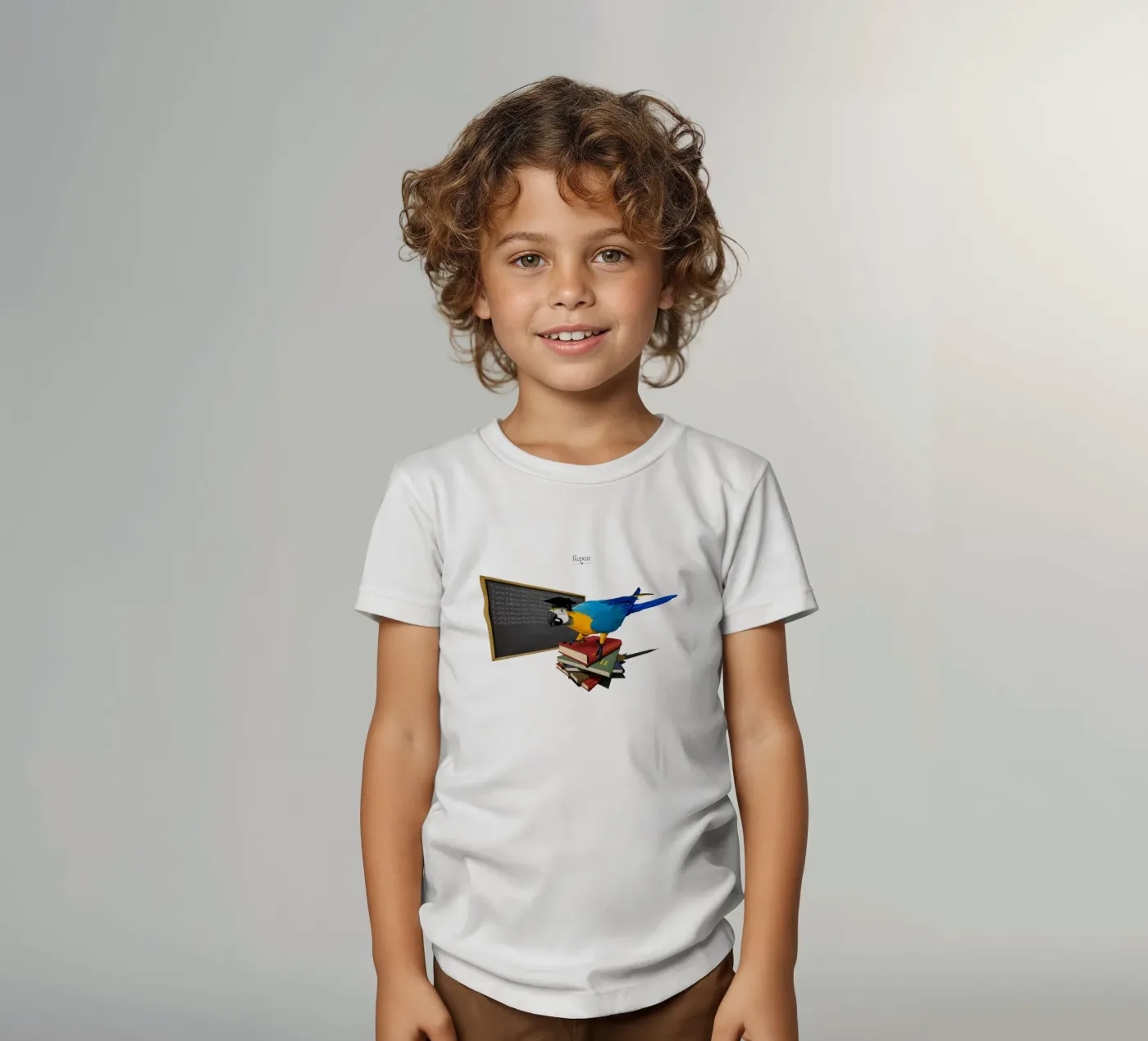 Repeat (Titled) kinder t-shirt van Rob Art | Illustration