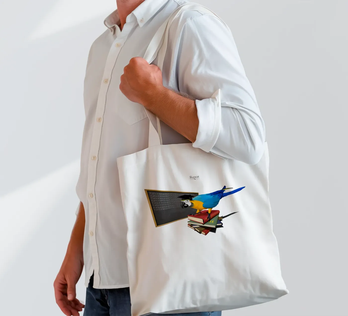 Repeat (Titled) tote bag by Rob Art | Illustration