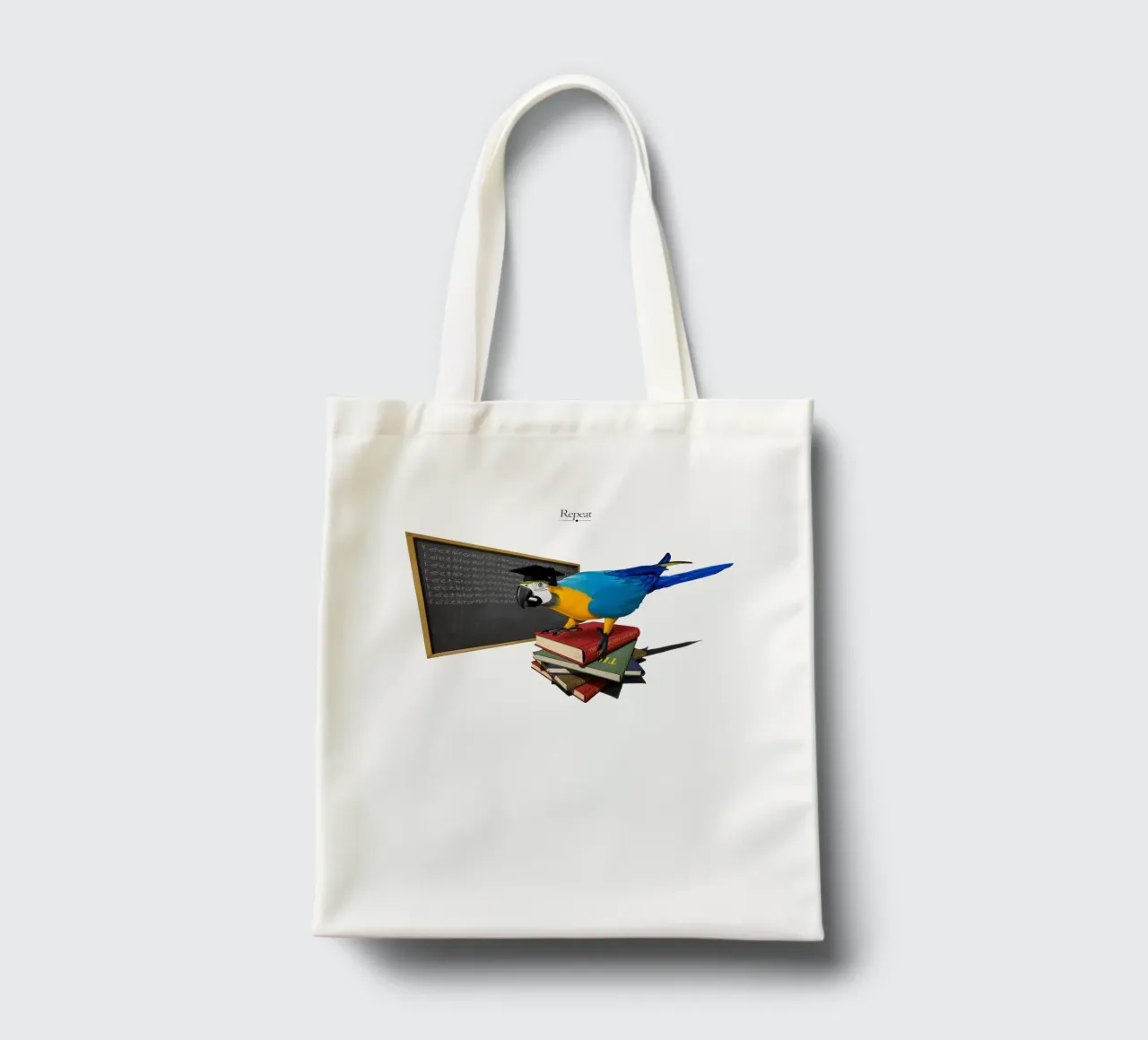Repeat (Titled) borsa in juta da Rob Art | Illustration