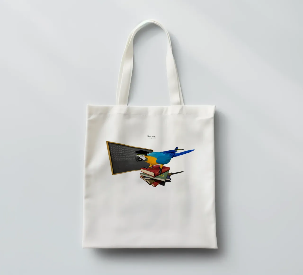 Repeat (Titled) borsa in juta da Rob Art | Illustration