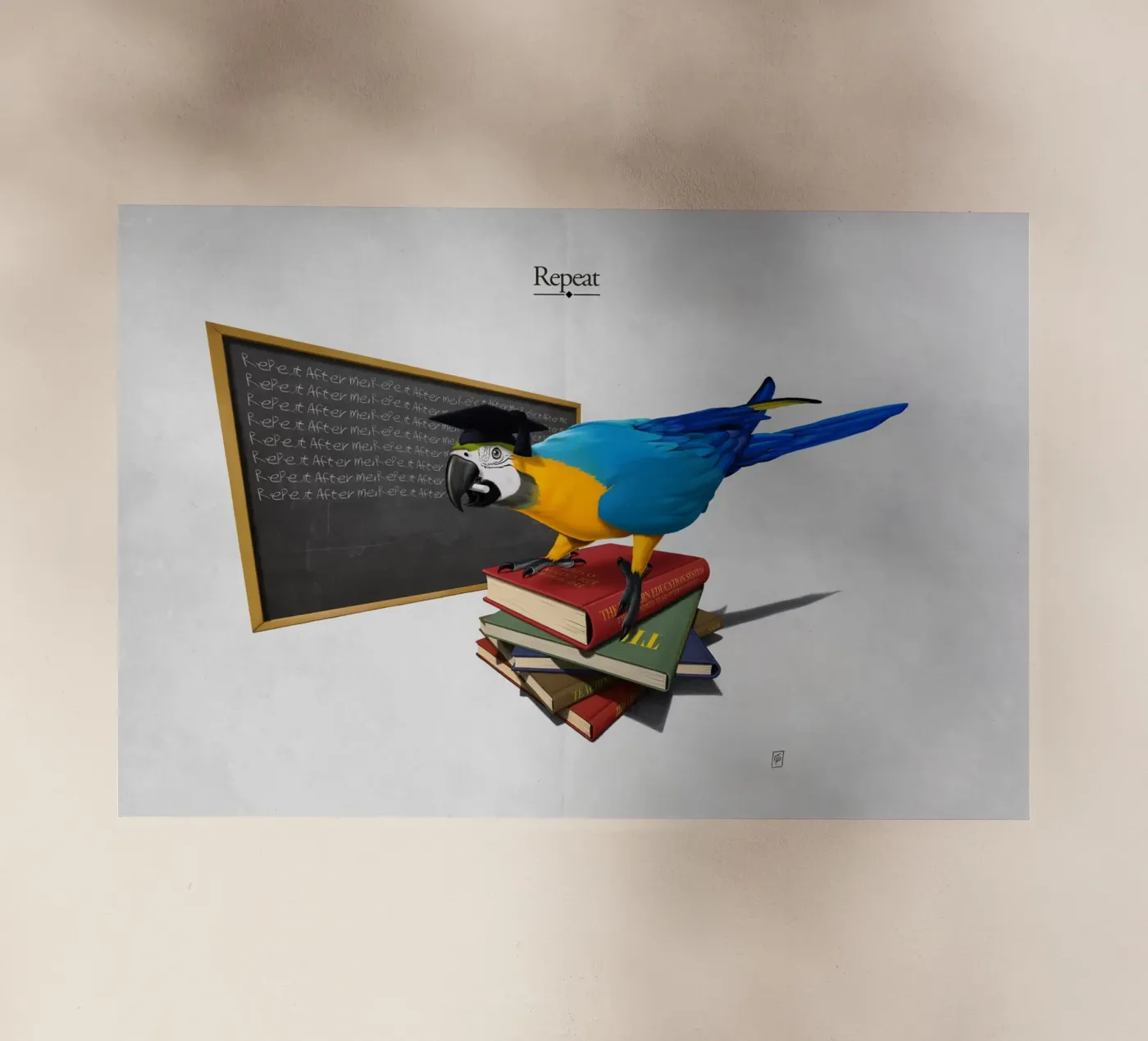 Repeat (Titled) backlit folie van Rob Art | Illustration