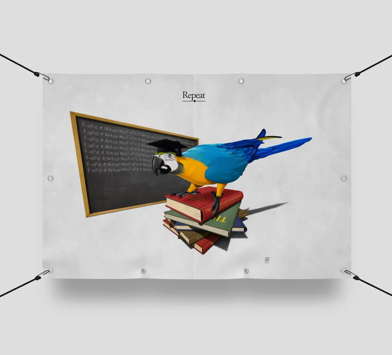 Repeat (Titled) telo in pvc da Rob Art | Illustration