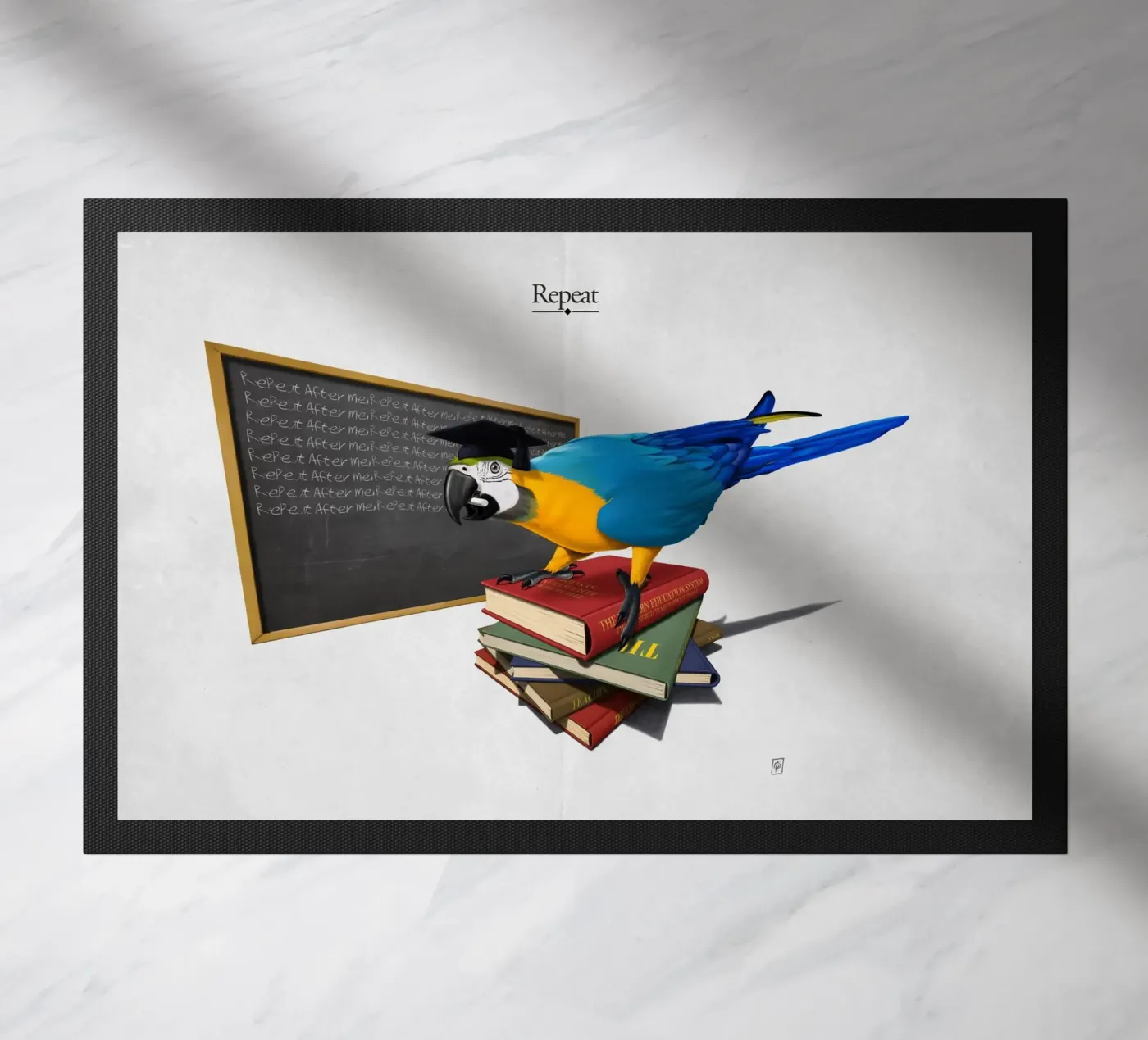 Repeat (Titled) paillasson de Rob Art | Illustration