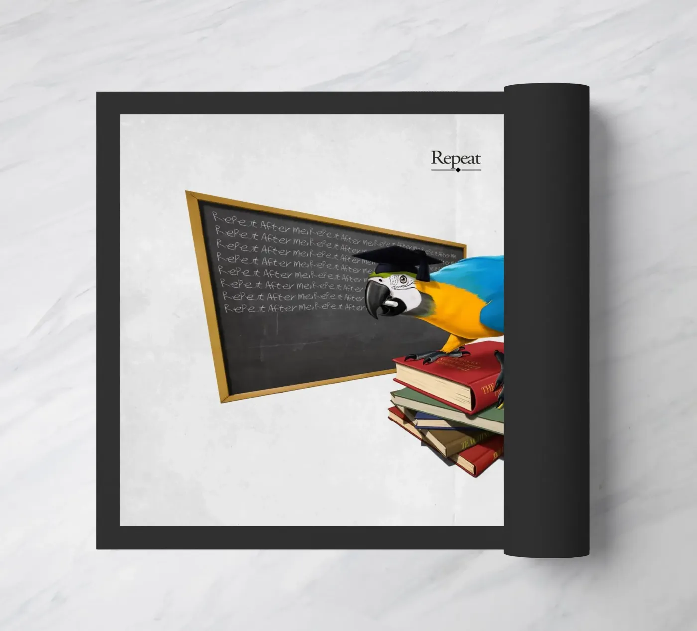 Repeat (Titled) deurmat van Rob Art | Illustration
