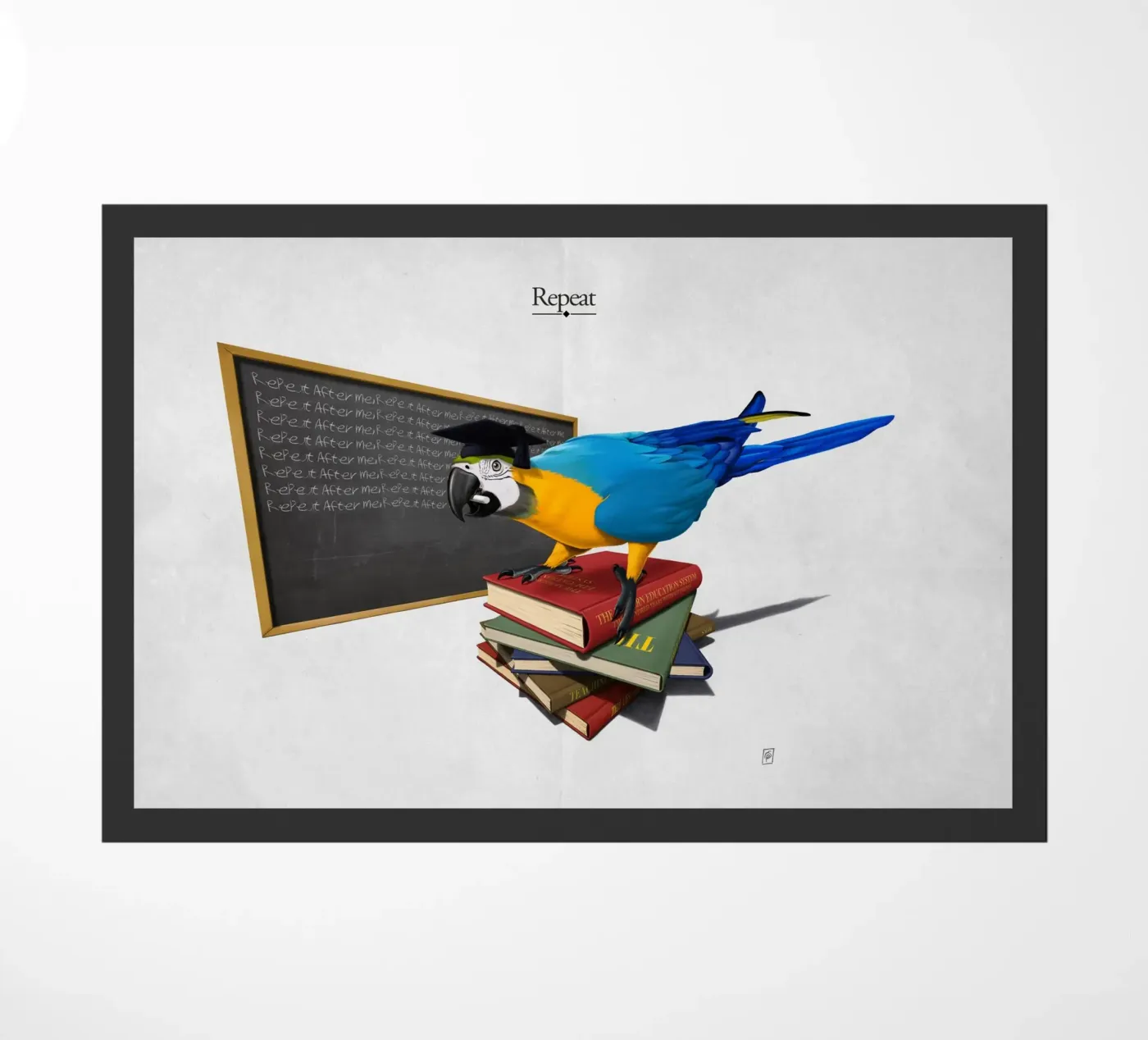 Repeat (Titled) deurmat van Rob Art | Illustration