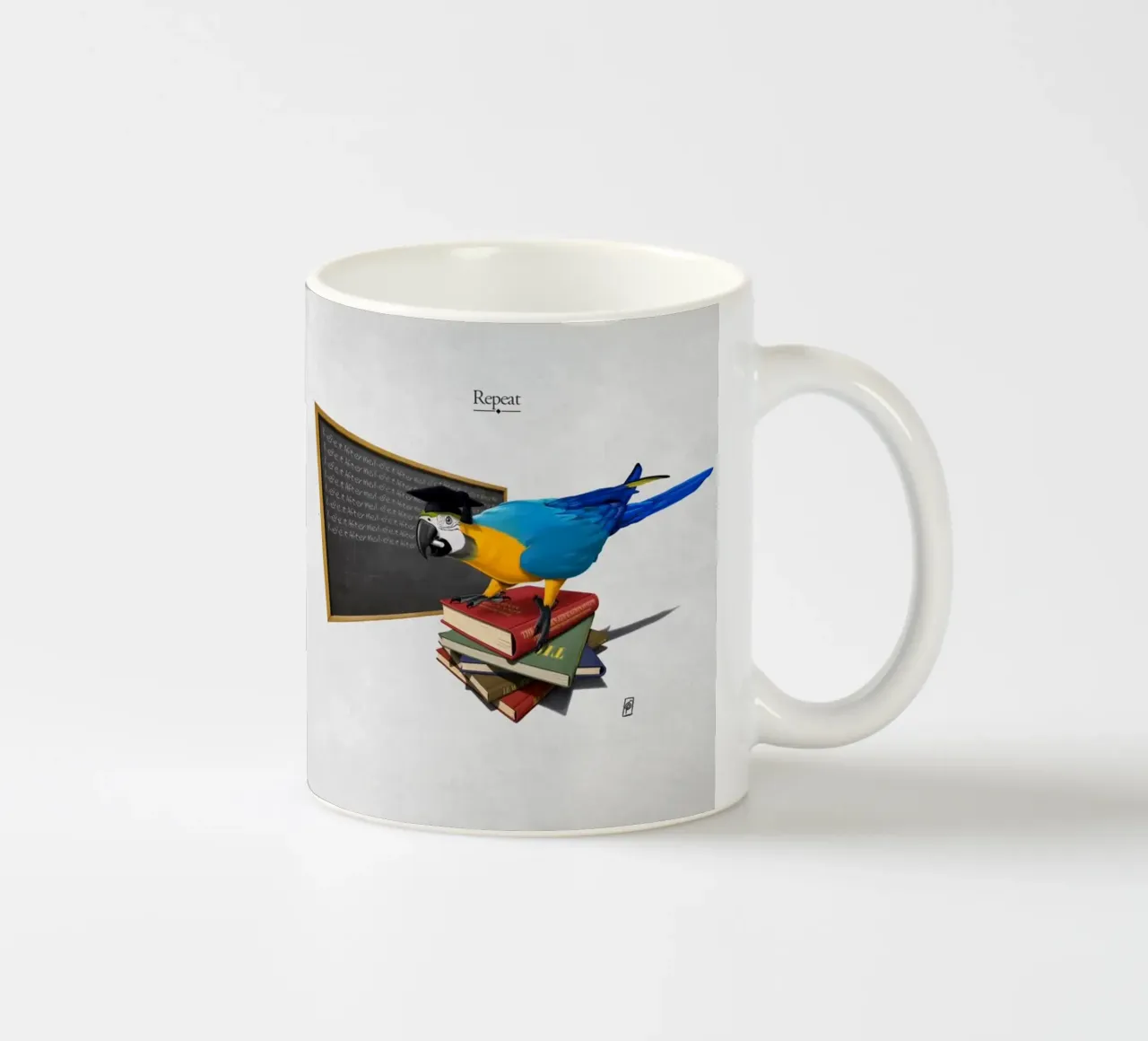 Repeat (Titled) tazza in ceramica da Rob Art | Illustration