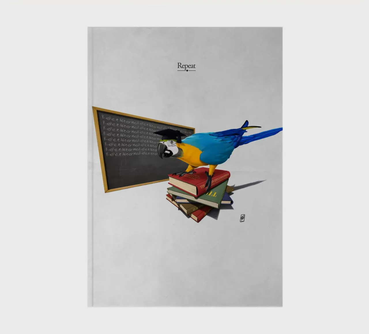 Repeat (Titled) notebook by Rob Art | Illustration
