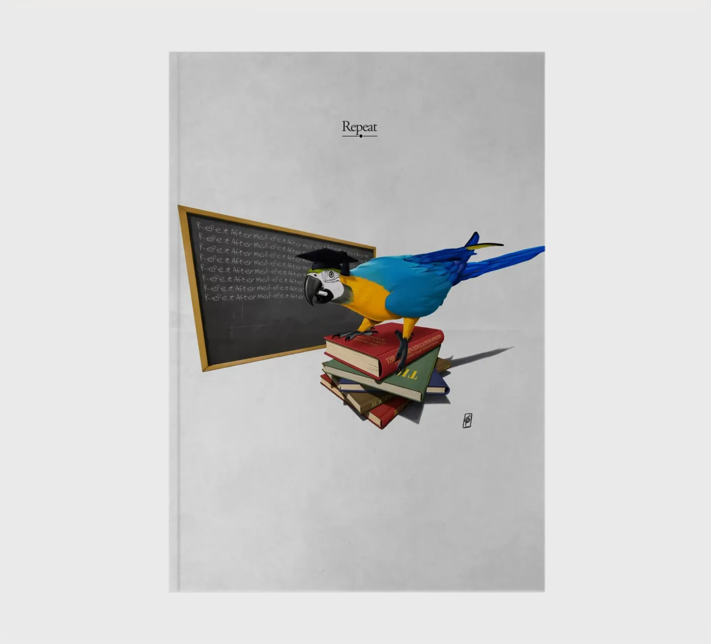 Repeat (Titled) notebook by Rob Art | Illustration