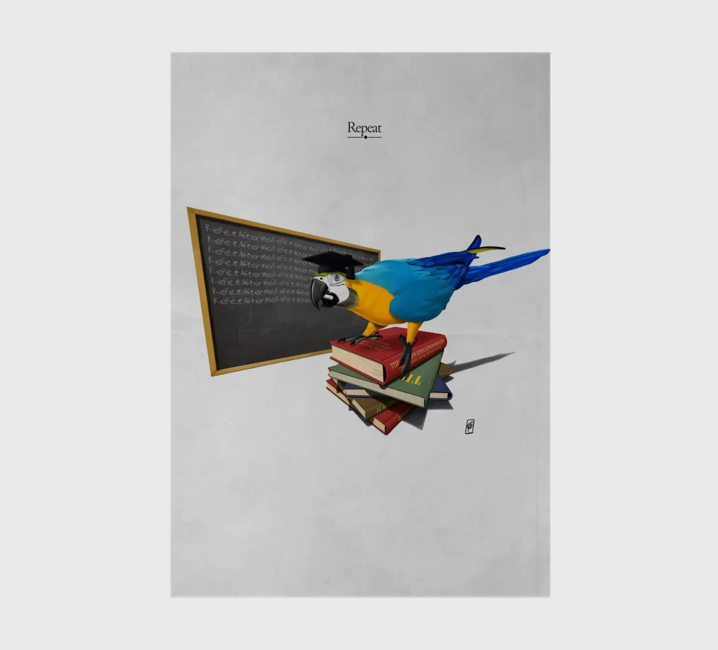 Repeat (Titled) notebook by Rob Art | Illustration