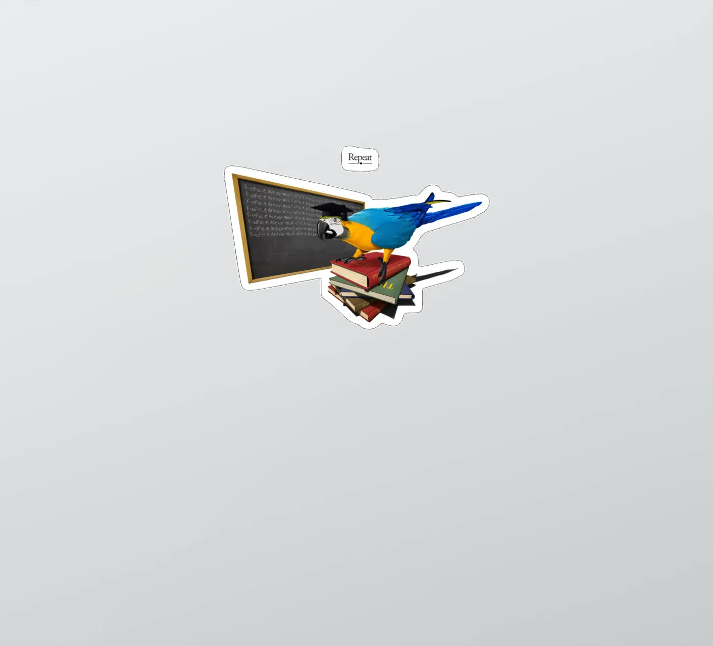 Repeat (Titled) sticker van Rob Art | Illustration