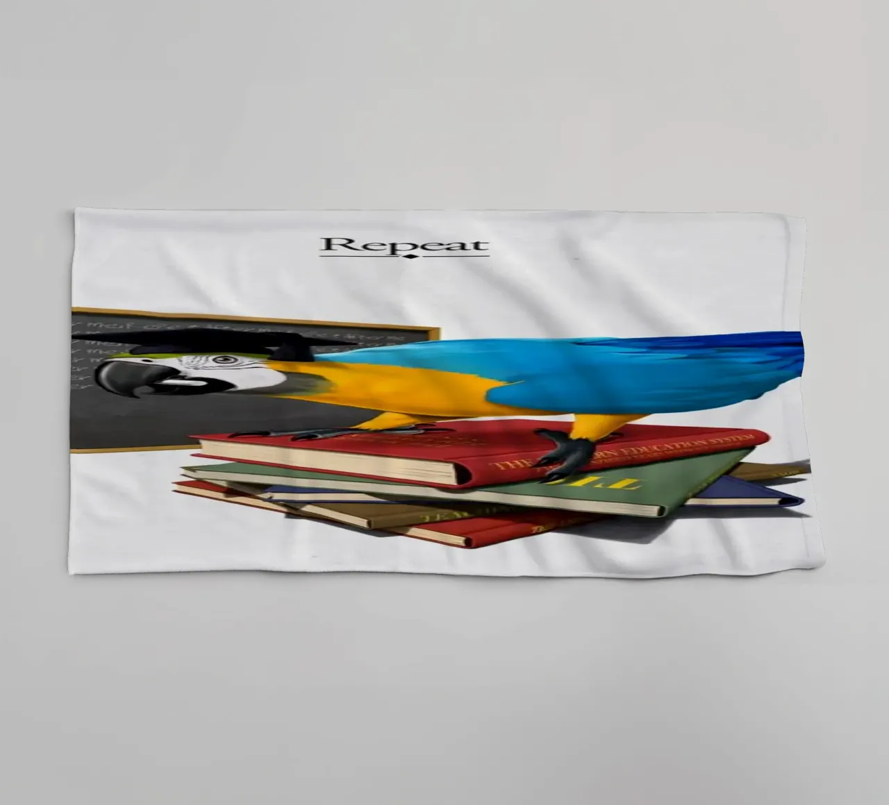 Repeat (Titled) asciugamano da bagno da Rob Art | Illustration