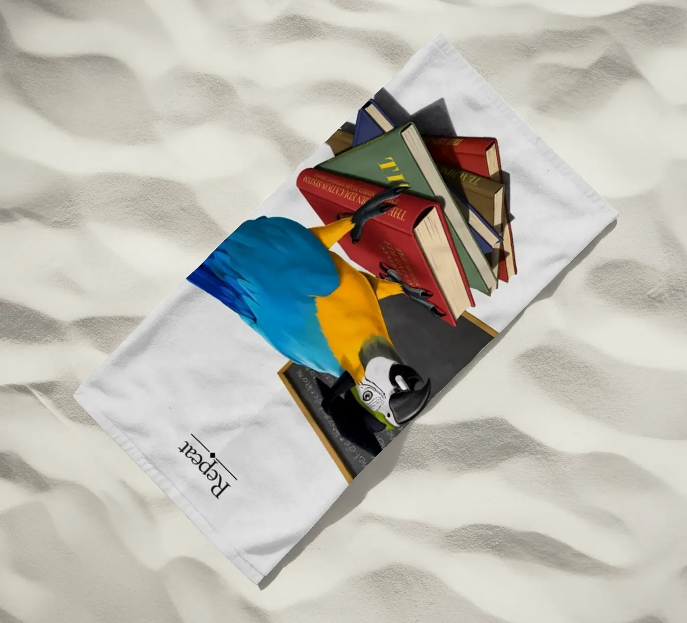 Repeat (Titled) Strandtuch von Rob Art | Illustration