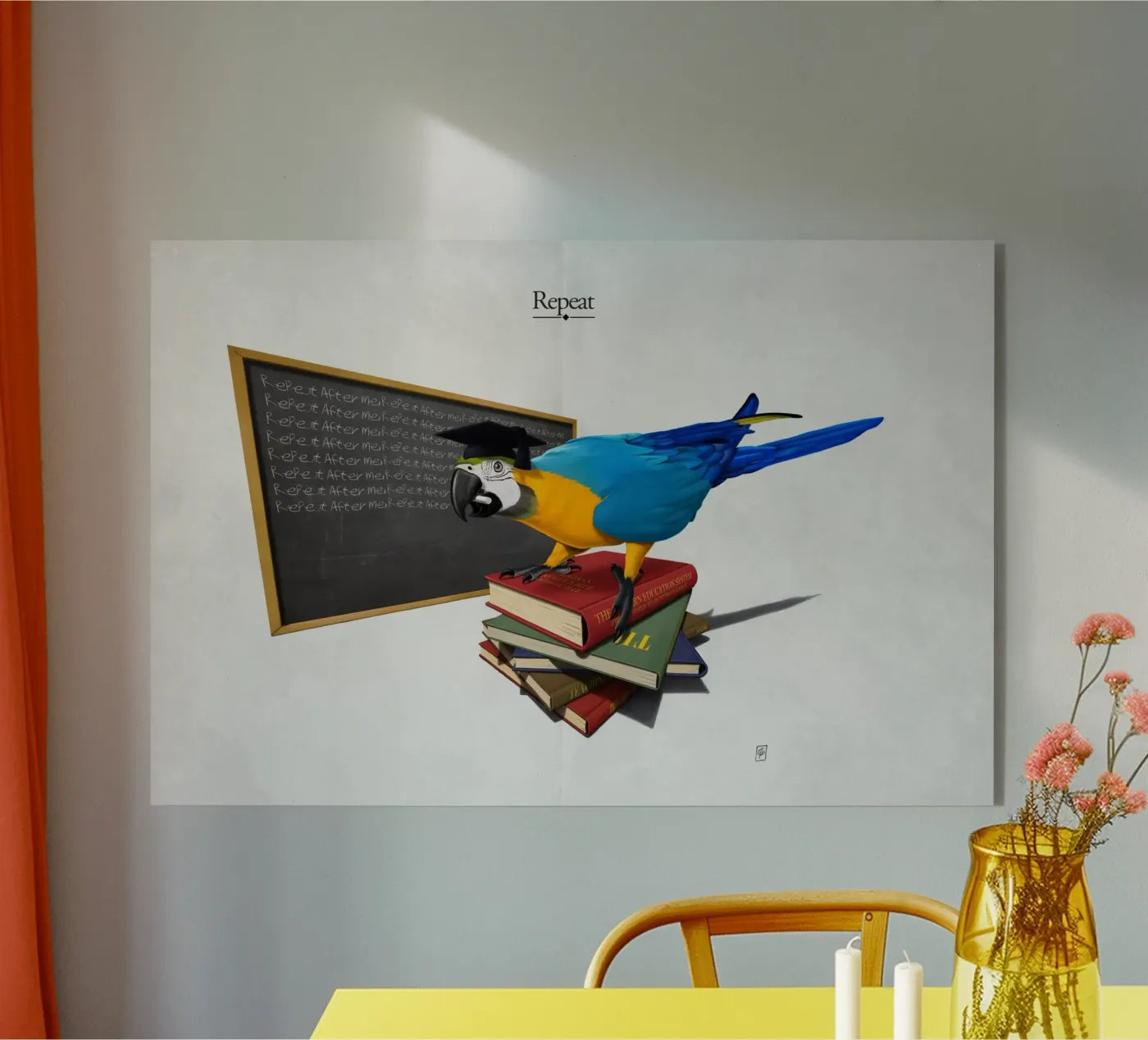 Repeat (Titled) acryl van Rob Art | Illustration