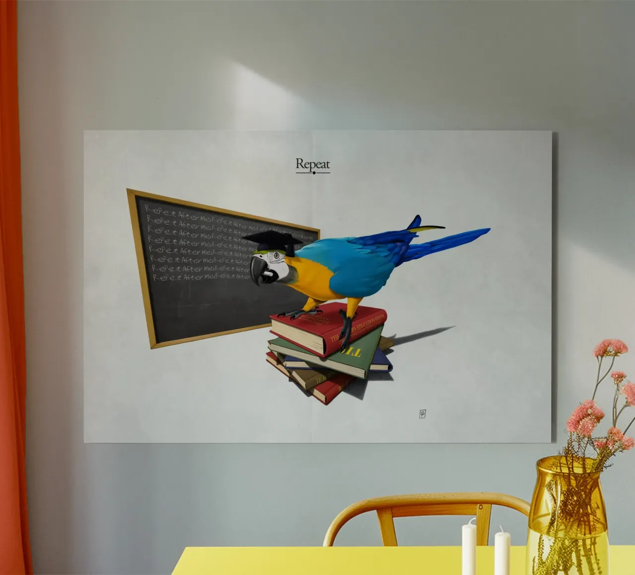 Repeat (Titled) alluminio dibond da Rob Art | Illustration